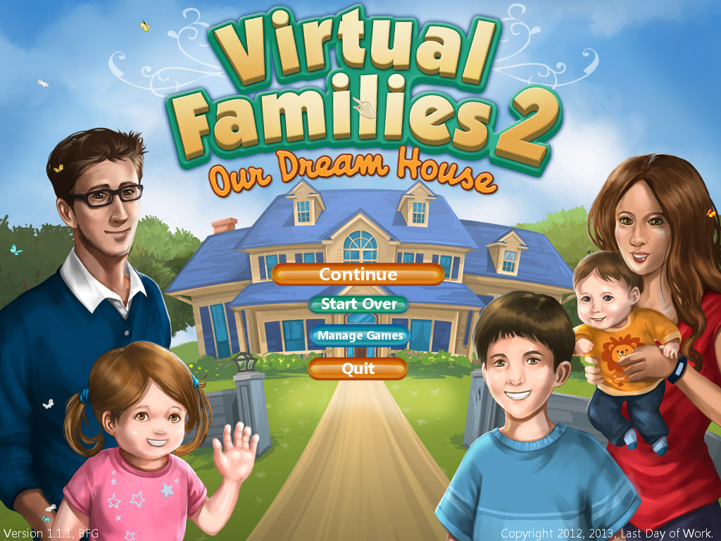 instaling Virtual Families 2: My Dream Home